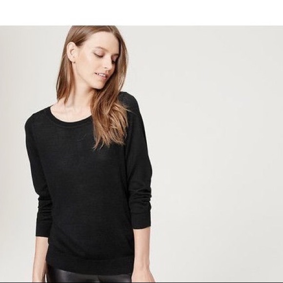 Lilly Pulitzer Sweaters - Lilly Pulitzer | quarter sleeve black sweater M